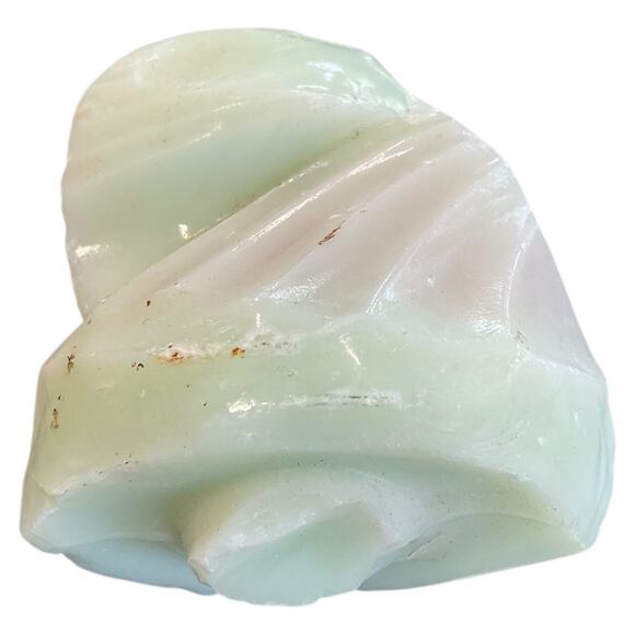 Lime Green Pink Art Glass Cullet Partially Molded Slag #5L113 - Picture 5 of 7